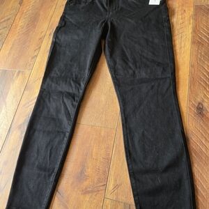 STS Blue Women's Black Ankle Skinny 9" Mid Rise Jeans